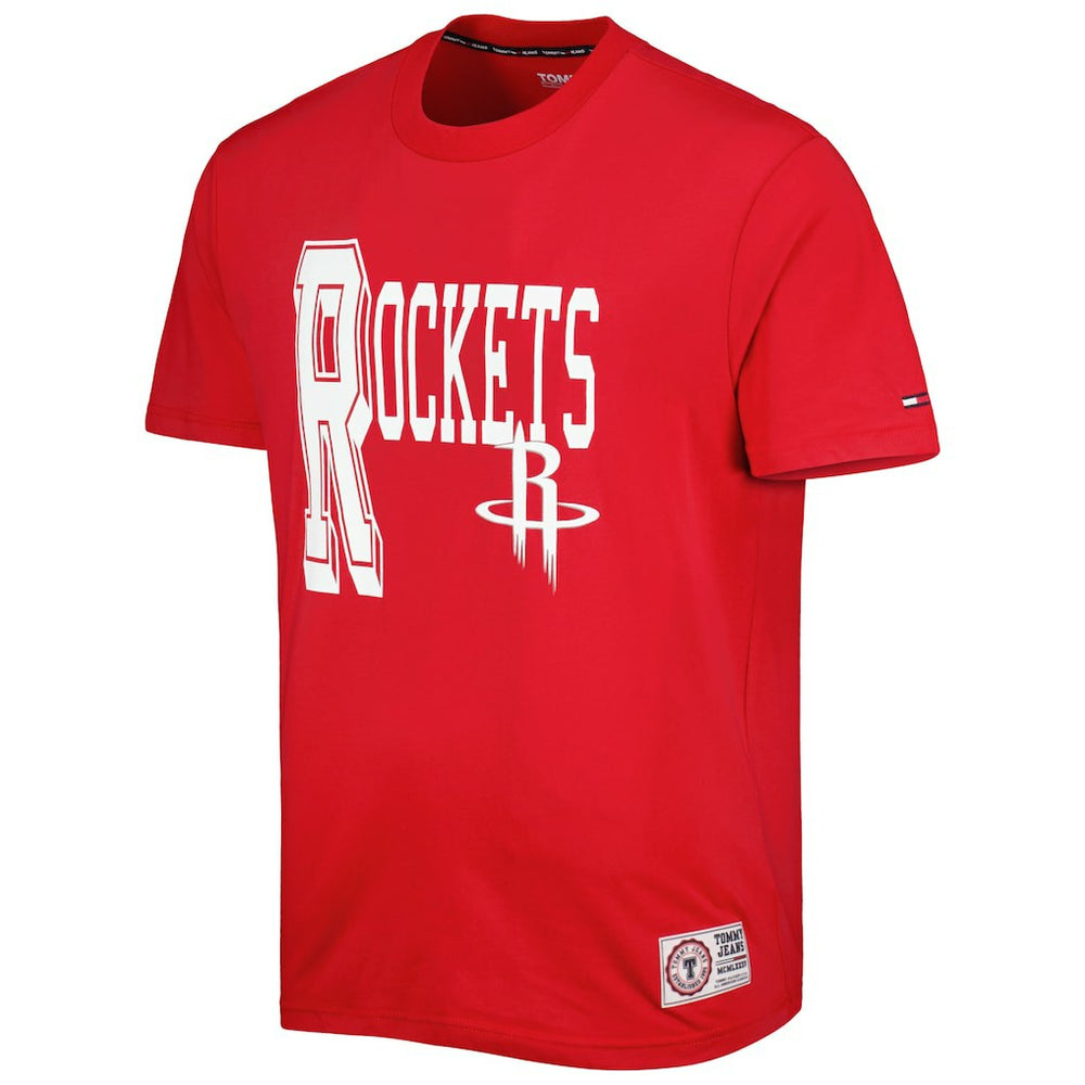 NBA - Houston Rockets Tommy Jeans Mel Varsity T-Shirt - Red