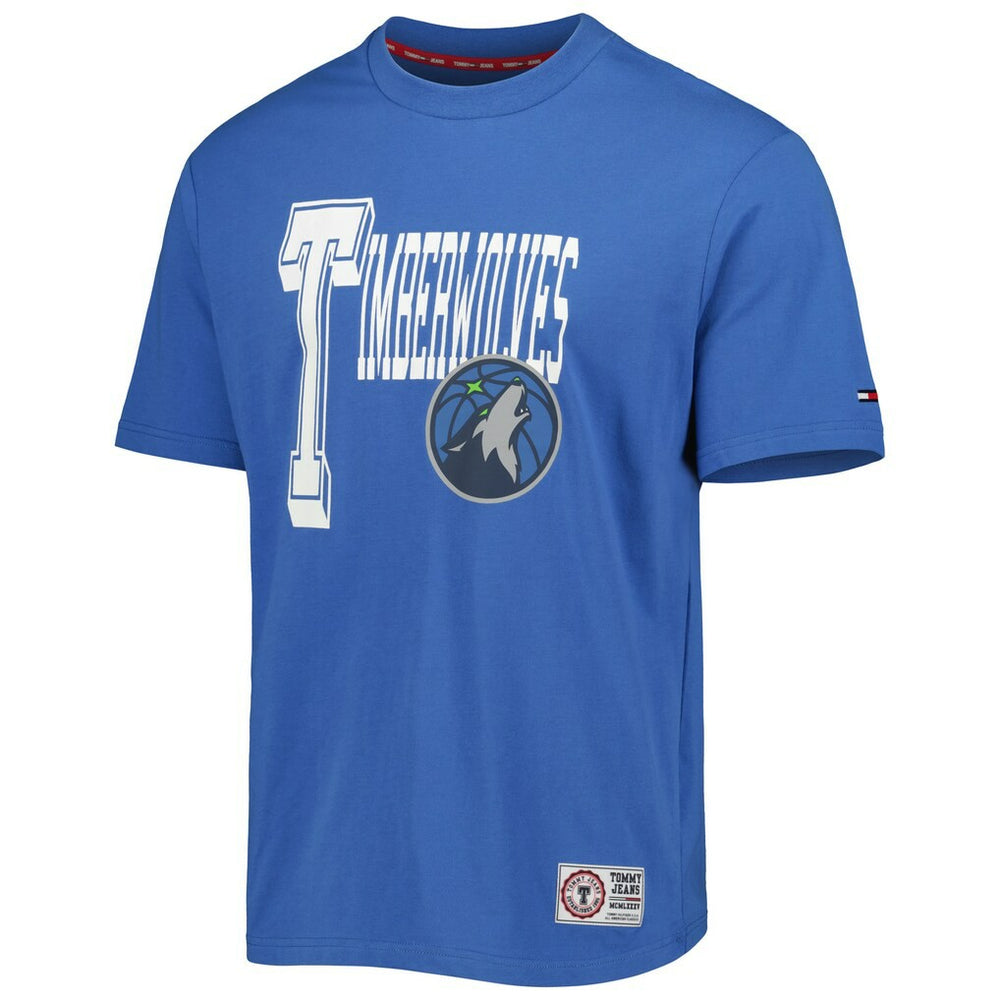 NBA - Minnesota Timberwolves Tommy Jeans Mel Varsity T-Shirt - Blue