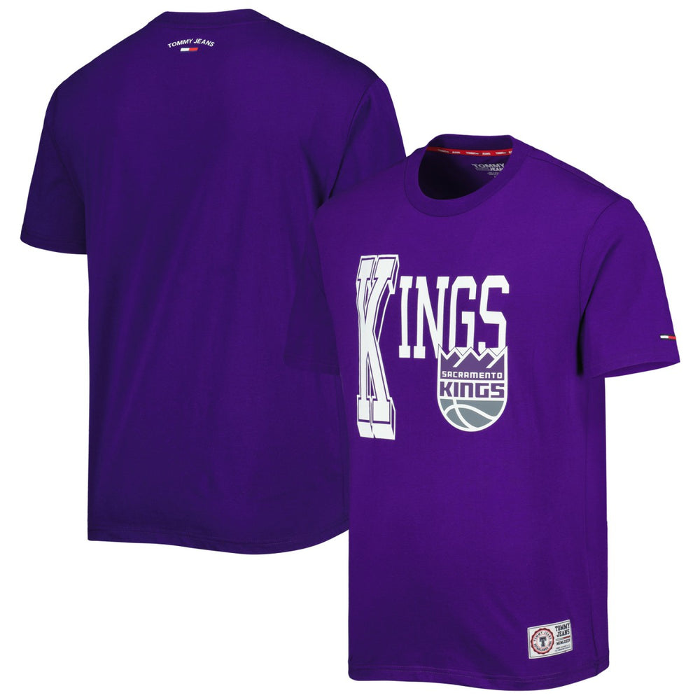 NBA - Sacramento Kings Tommy Jeans Mel Varsity T-Shirt - Purple