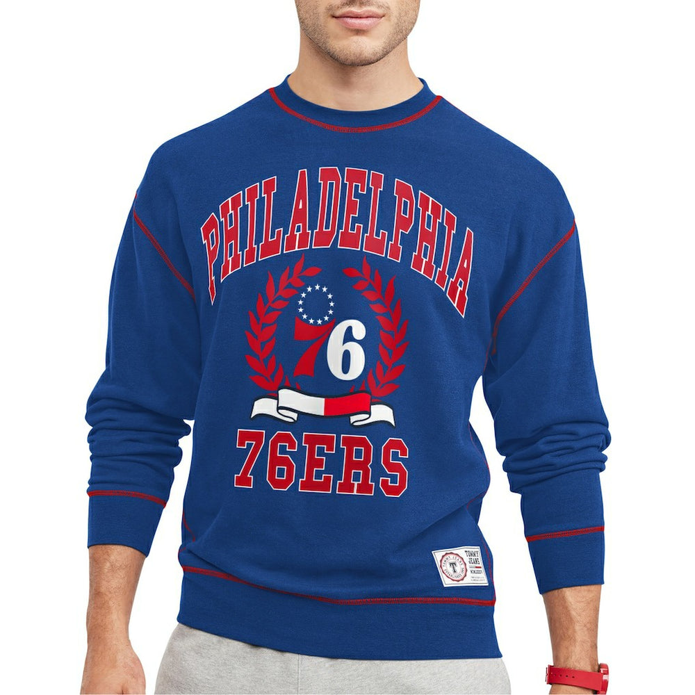 NBA - Philadelphia 76ers Tommy Jeans Peter French Terry Pullover Sweatshirt - Royal