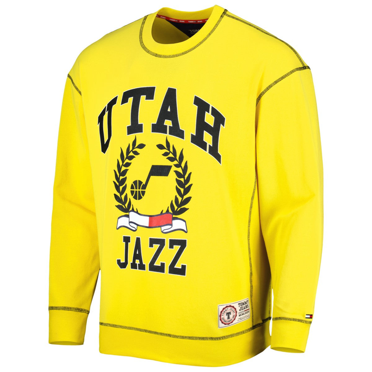 NBA - Utah Jazz Tommy Jeans Peter French Terry Pullover Sweatshirt - Gold