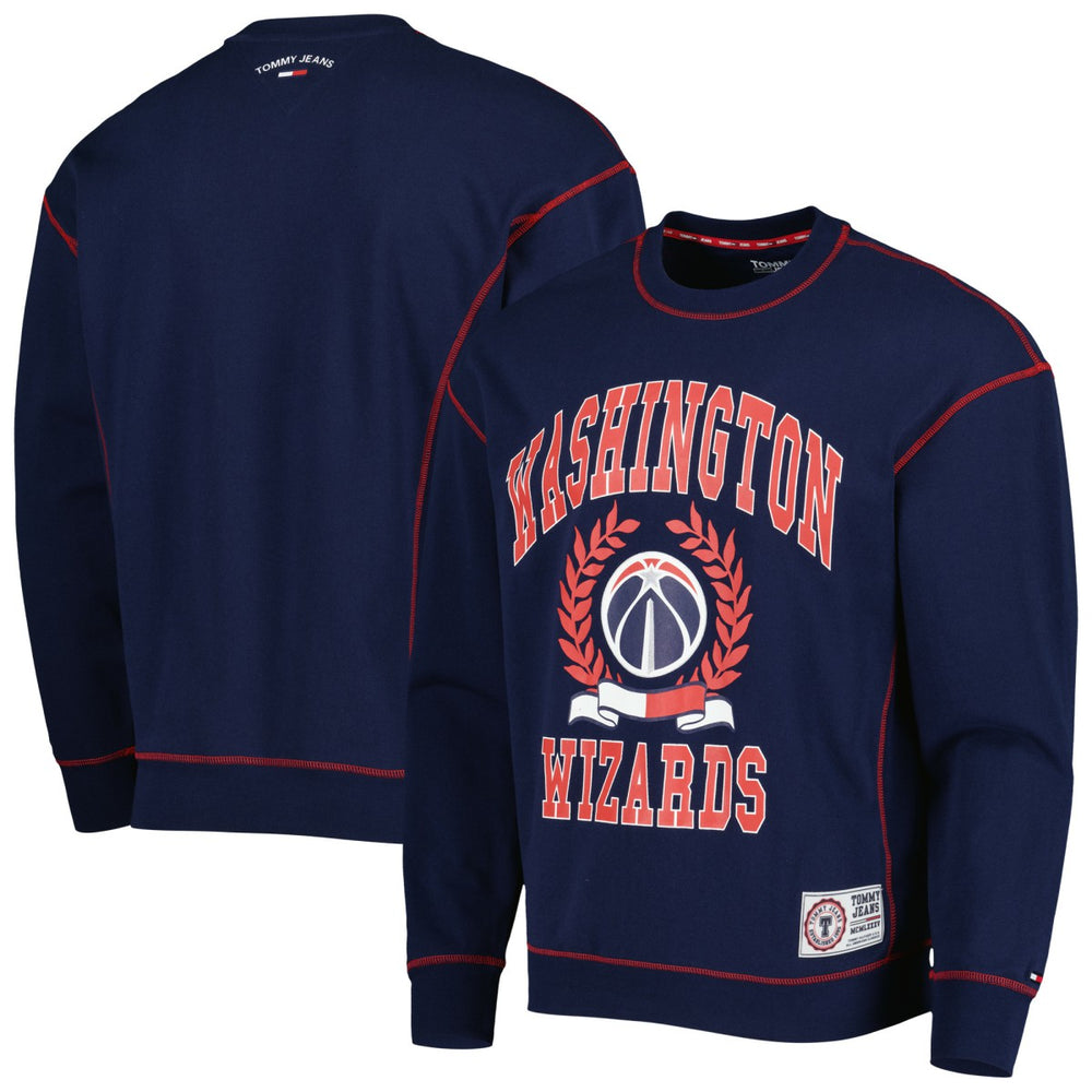 NBA - Washington Wizards Tommy Jeans Peter French Terry Pullover Sweatshirt - Navy