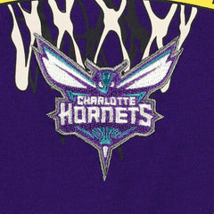 NBA - Charlotte Hornets Tommy Jeans Tim Backboard T-Shirt - Purple