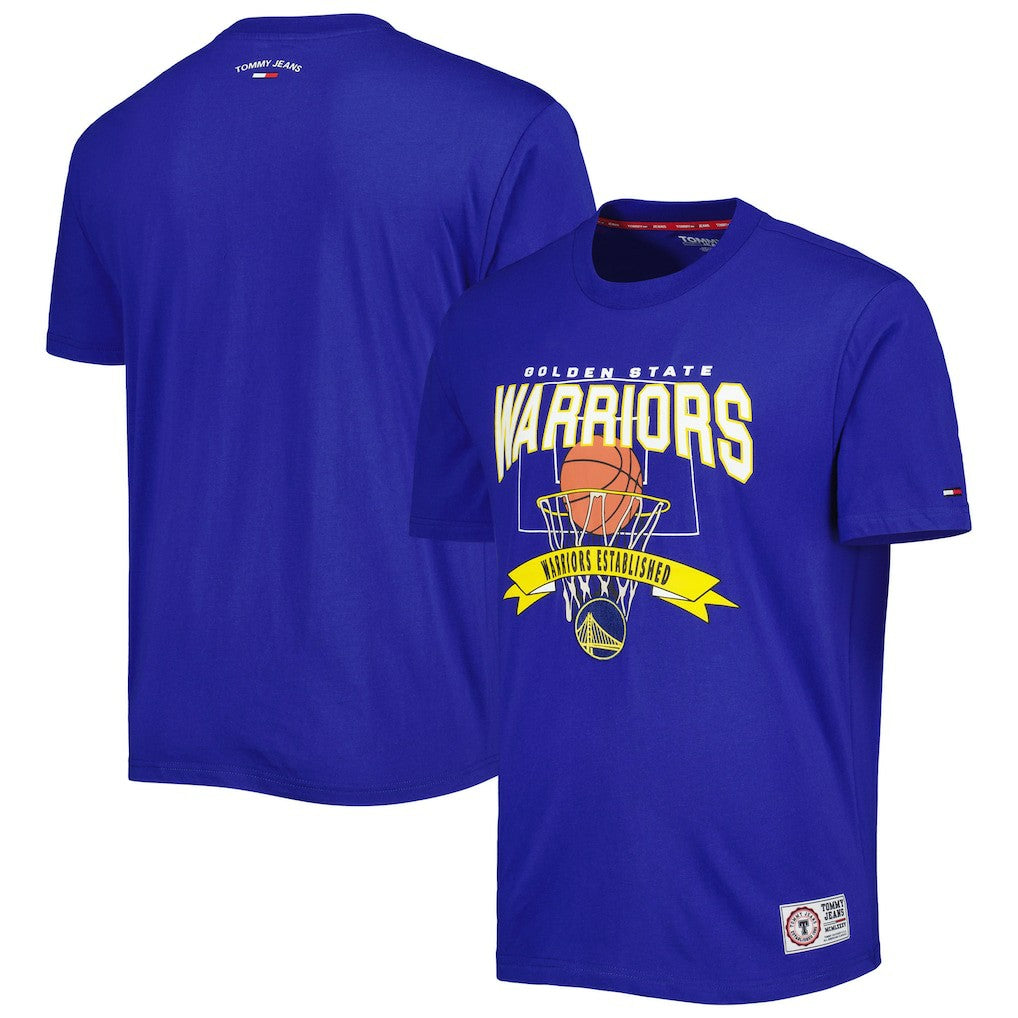 NBA - Golden State Warriors Tommy Jeans Tim Backboard T-Shirt - Royal