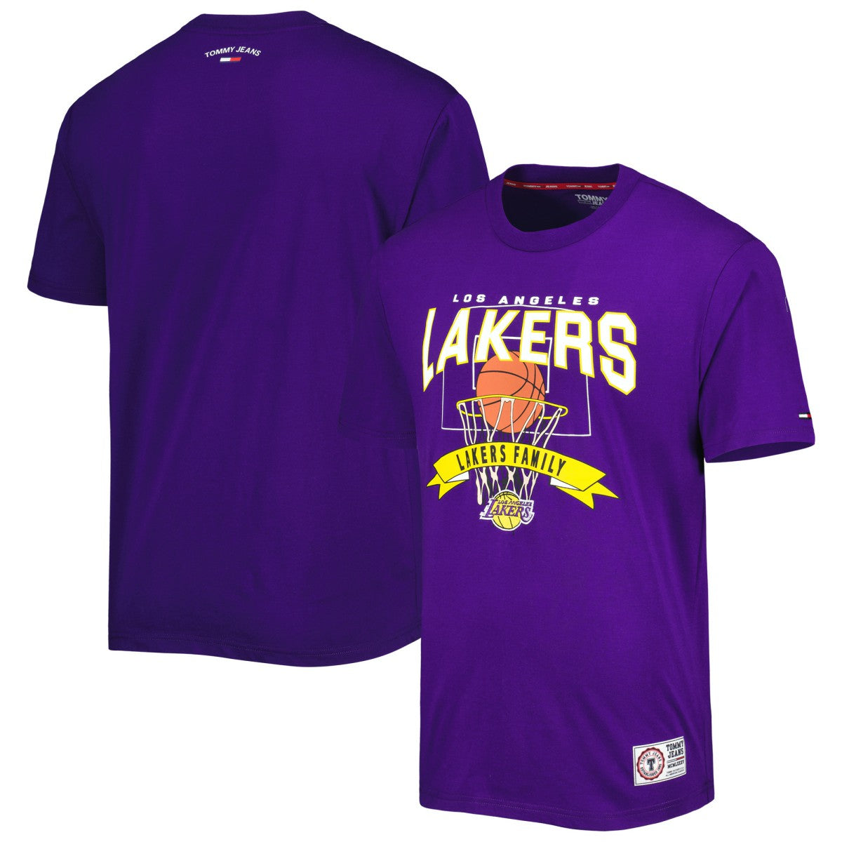 NBA - Los Angeles Lakers Tommy Jeans Tim Backboard T-Shirt - Purple