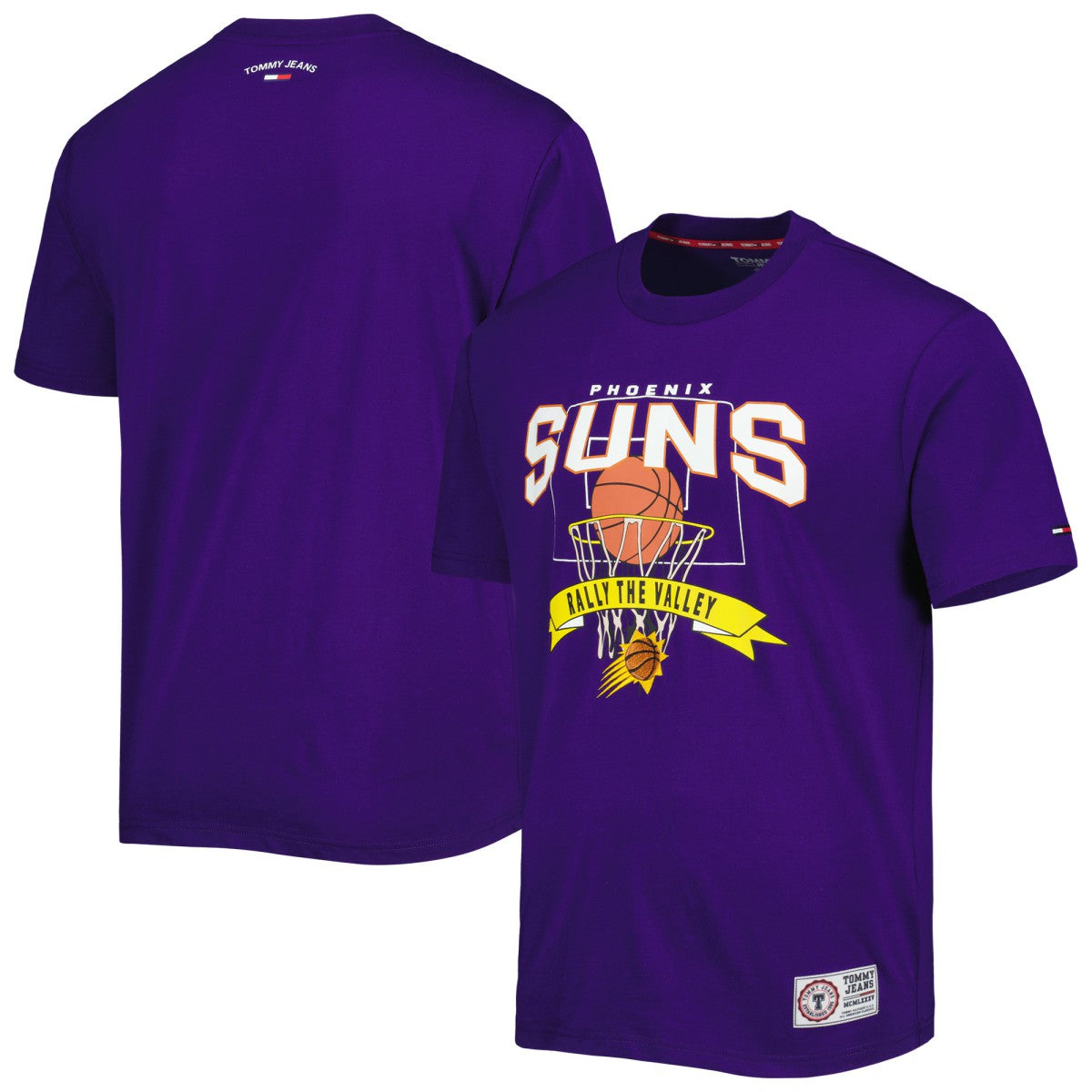 NBA - Phoenix Suns Tommy Jeans Tim Backboard T-Shirt - Purple