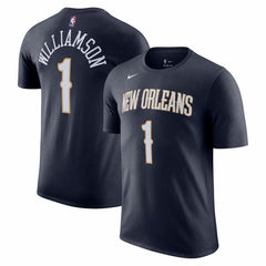 Nike - Zion Williamson New Orleans Pelicans Icon 2022/23 Name & Number T-Shirt - Navy