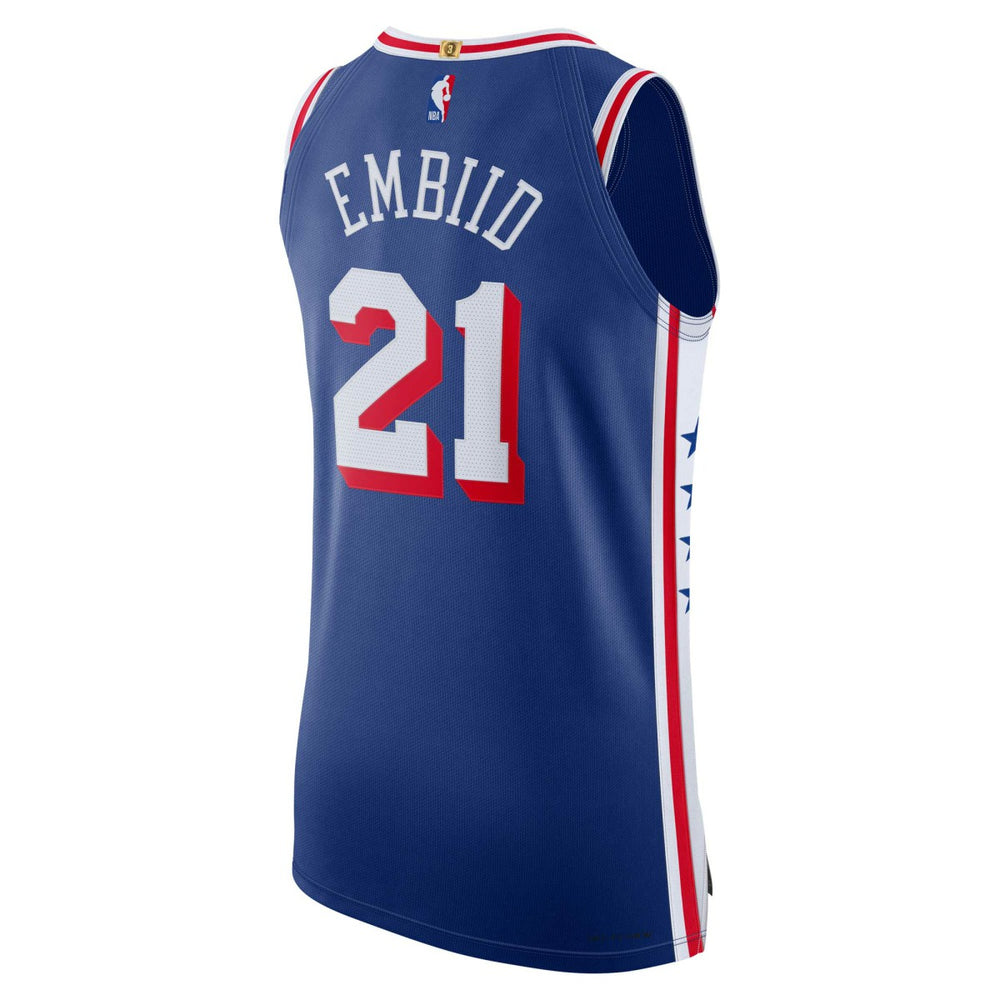 Nike - Joel Embiid Philadelphia 76ers Authentic Jersey - Icon Edition - Royal