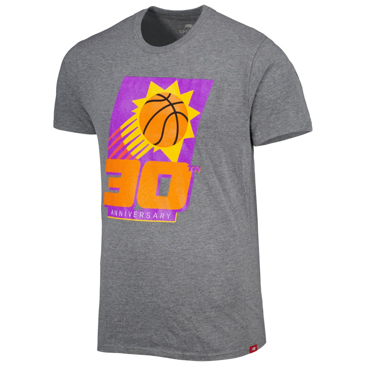 NBA - Phoenix Suns Sportiqe Unisex 30th Anniversary Celebration Comfy Tri-Blend T-Shirt - Heather Gray