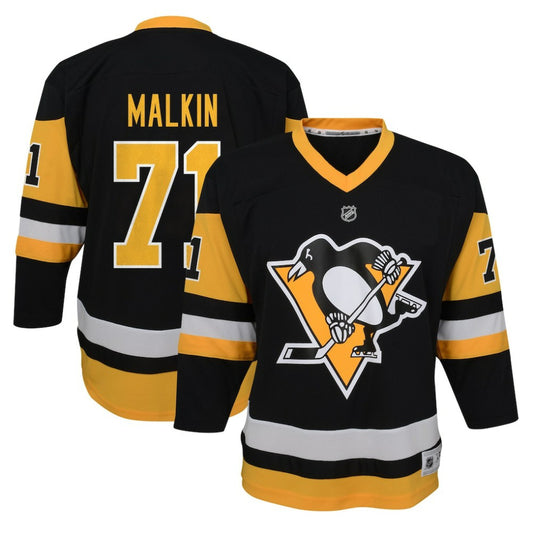 Evgeni Malkin Pittsburgh Penguins Youth Home Replica Player Jersey - Black | NHL Jerseys