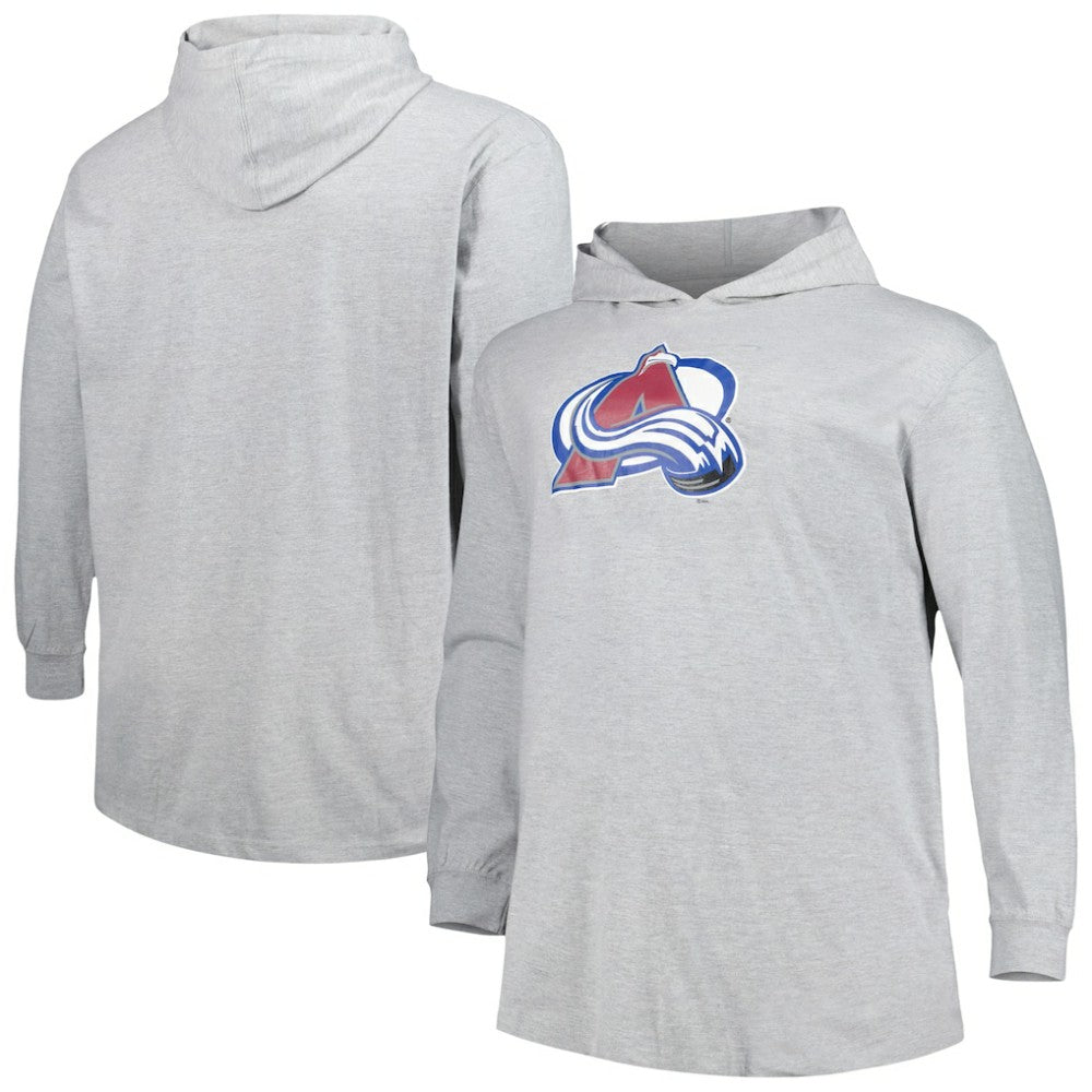 Colorado Avalanche - Big & Tall Pullover Hoodie Heather Gray