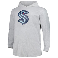 Seattle Kraken Big & Tall Pullover Hoodie Heather Gray