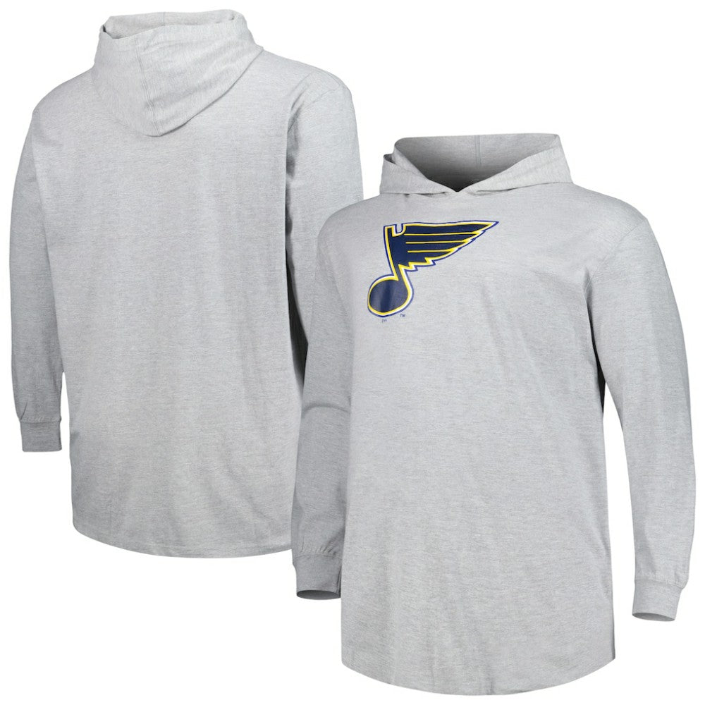 St. Louis Blues - Big & Tall Pullover Hoodie Heather Gray