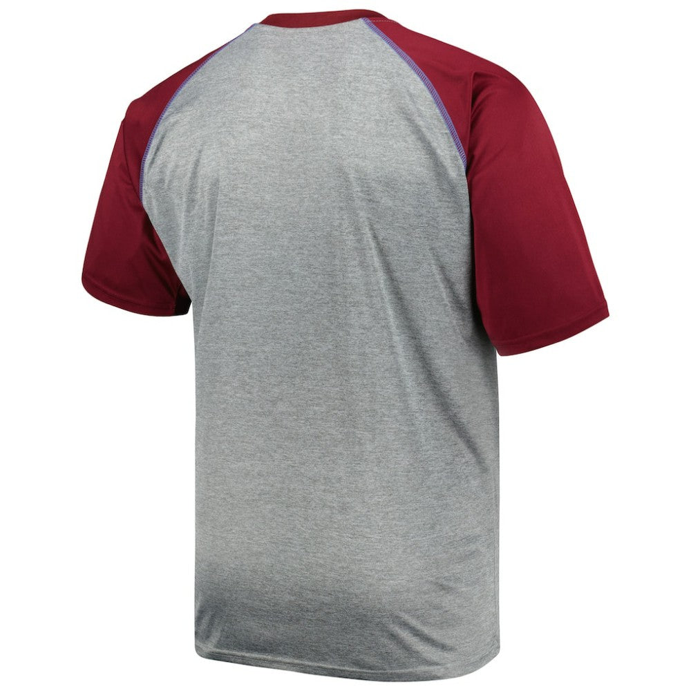 Colorado Avalanche - Big & Tall Logo Raglan T-Shirt Heather Gray