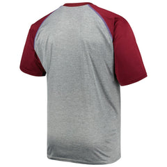 Colorado Avalanche - Big & Tall Logo Raglan T-Shirt Heather Gray