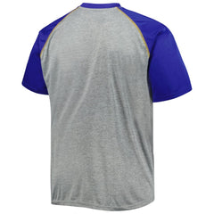 St. Louis Blues - Big & Tall Logo Raglan T-Shirt Heather Gray