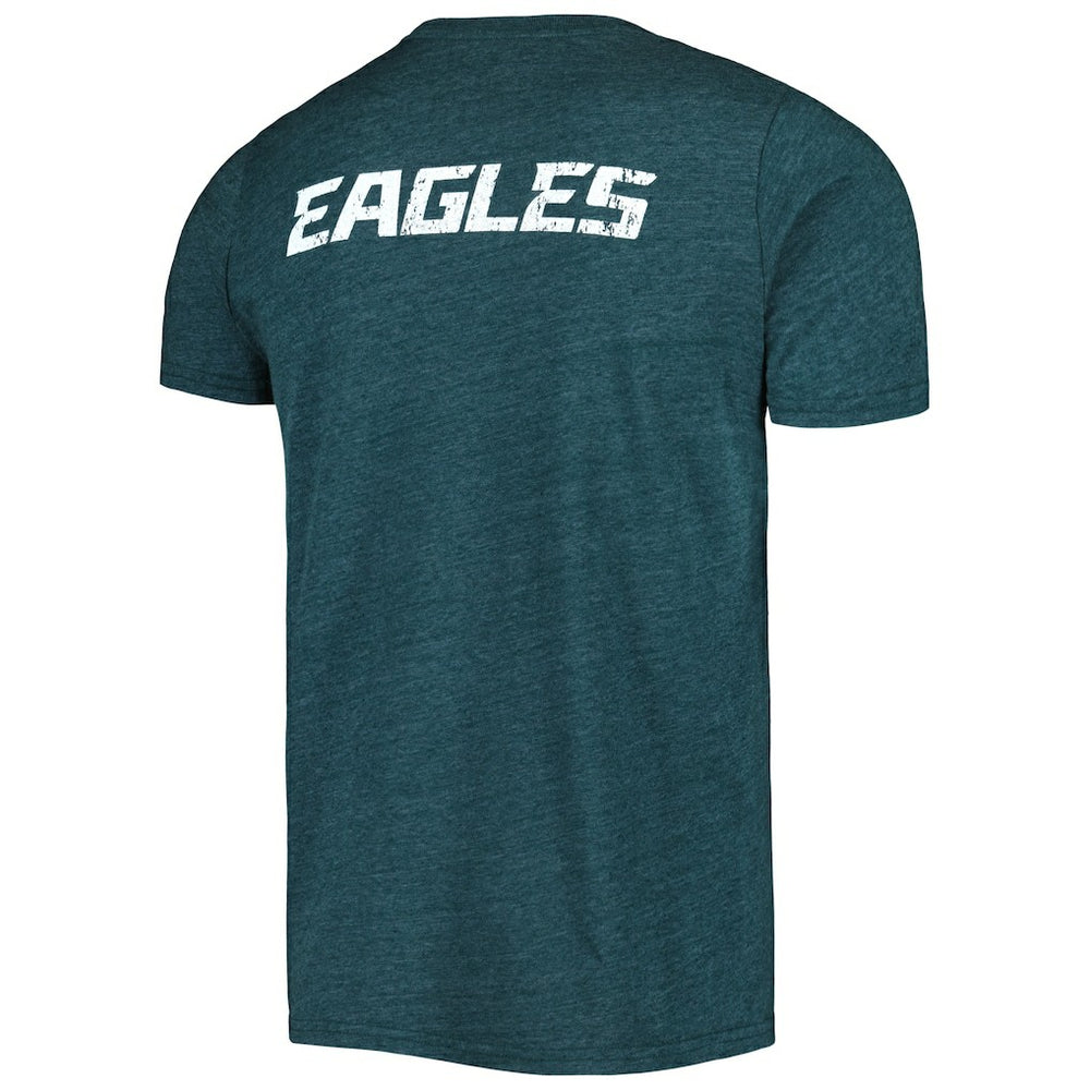 Philadelphia Eagles Majestic Threads Tri-Blend Pocket T-Shirt Midnight Green - NFL