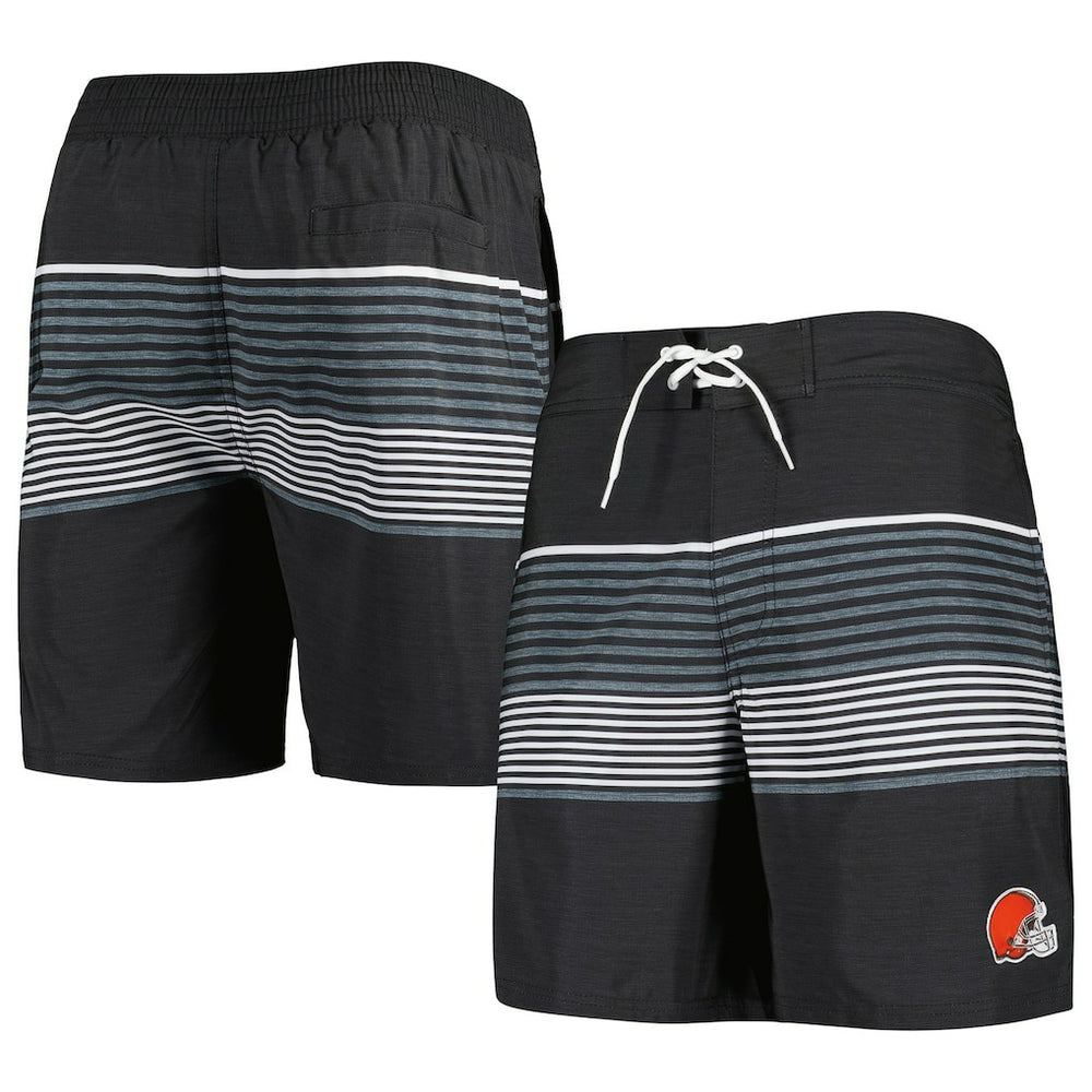Cleveland Browns G-III Sports by Carl Banks Coastline Volley Swim Shorts Black - NFL
