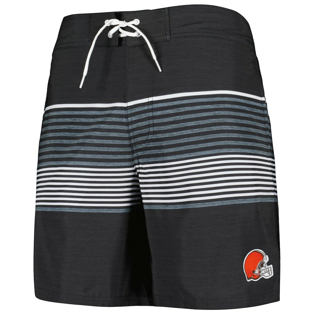 Cleveland Browns G-III Sports by Carl Banks Coastline Volley Swim Shorts Black - NFL