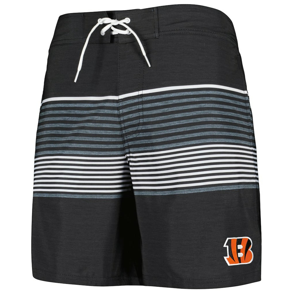 Cincinnati Bengals G-III Sports by Carl Banks Coastline Volley Swim Shorts Black - NFL