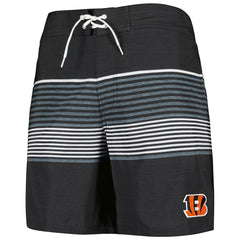 Cincinnati Bengals G-III Sports by Carl Banks Coastline Volley Swim Shorts Black - NFL