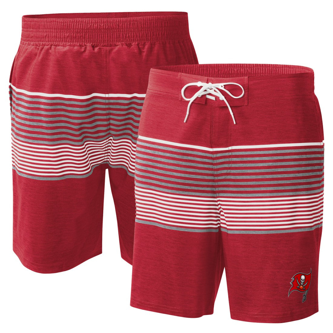 Tampa Bay Buccaneers G-III Sports by Carl Banks Coastline Volley Swim Shorts Red - NFL