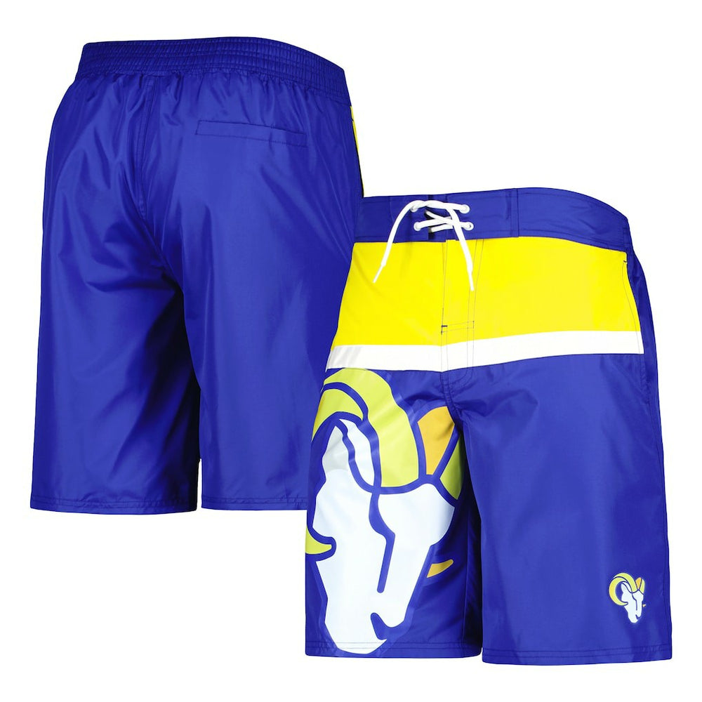 Los Angeles Rams G-III Sports by Carl Banks Sea Wind Swim Trunks Royal - NFL