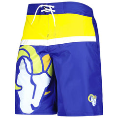 Los Angeles Rams G-III Sports by Carl Banks Sea Wind Swim Trunks Royal - NFL