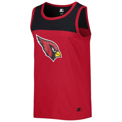 Arizona Cardinals Starter Logo Touchdown Fashion Tank Top Cardinal/Black - NFL