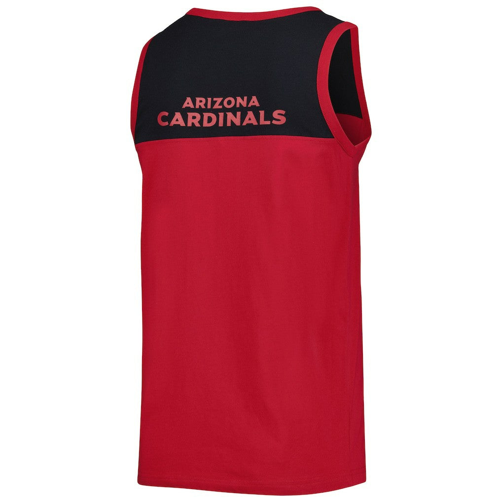 Arizona Cardinals Starter Logo Touchdown Fashion Tank Top Cardinal/Black - NFL