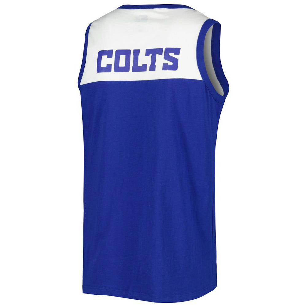 Indianapolis Colts Starter Logo Touchdown Fashion Tank Top Royal/White - NFL