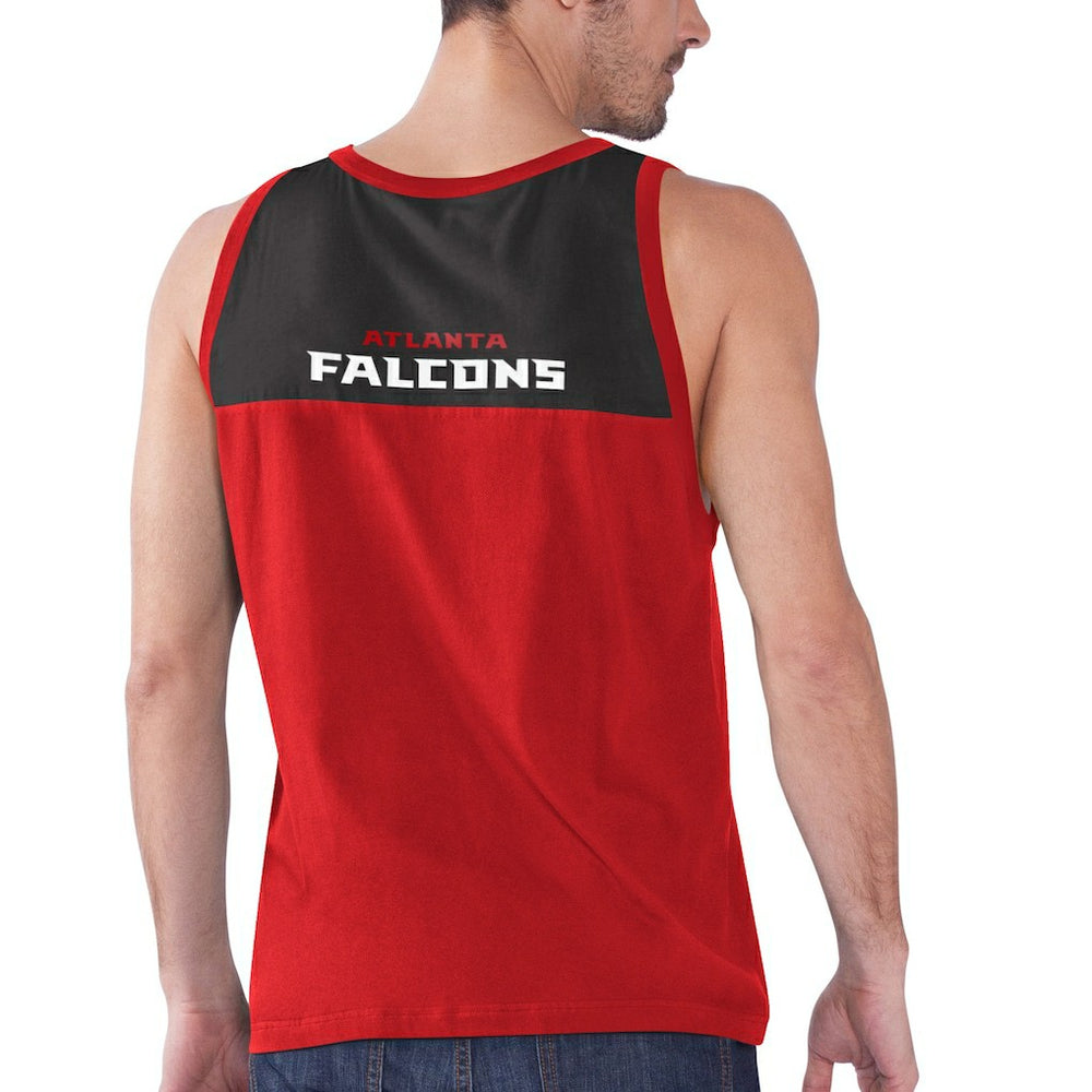 Atlanta Falcons Starter Logo Touchdown Fashion Tank Top Red/Black - NFL