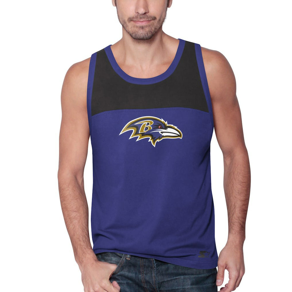 Baltimore Ravens Starter Logo Touchdown Fashion Tank Top Purple/Black - NFL