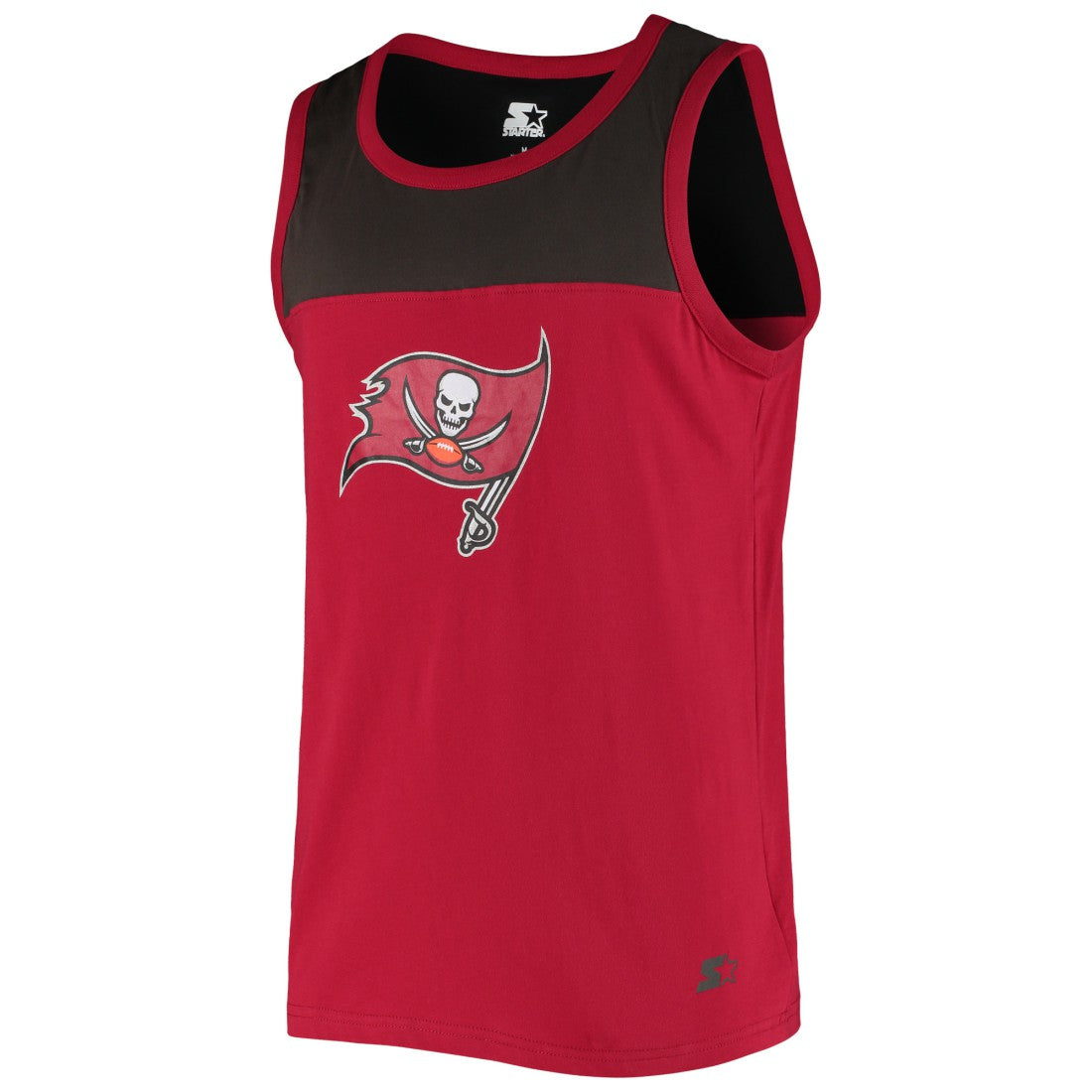 Tampa Bay Buccaneers Starter Logo Touchdown Fashion Tank Top Red/Pewter - NFL