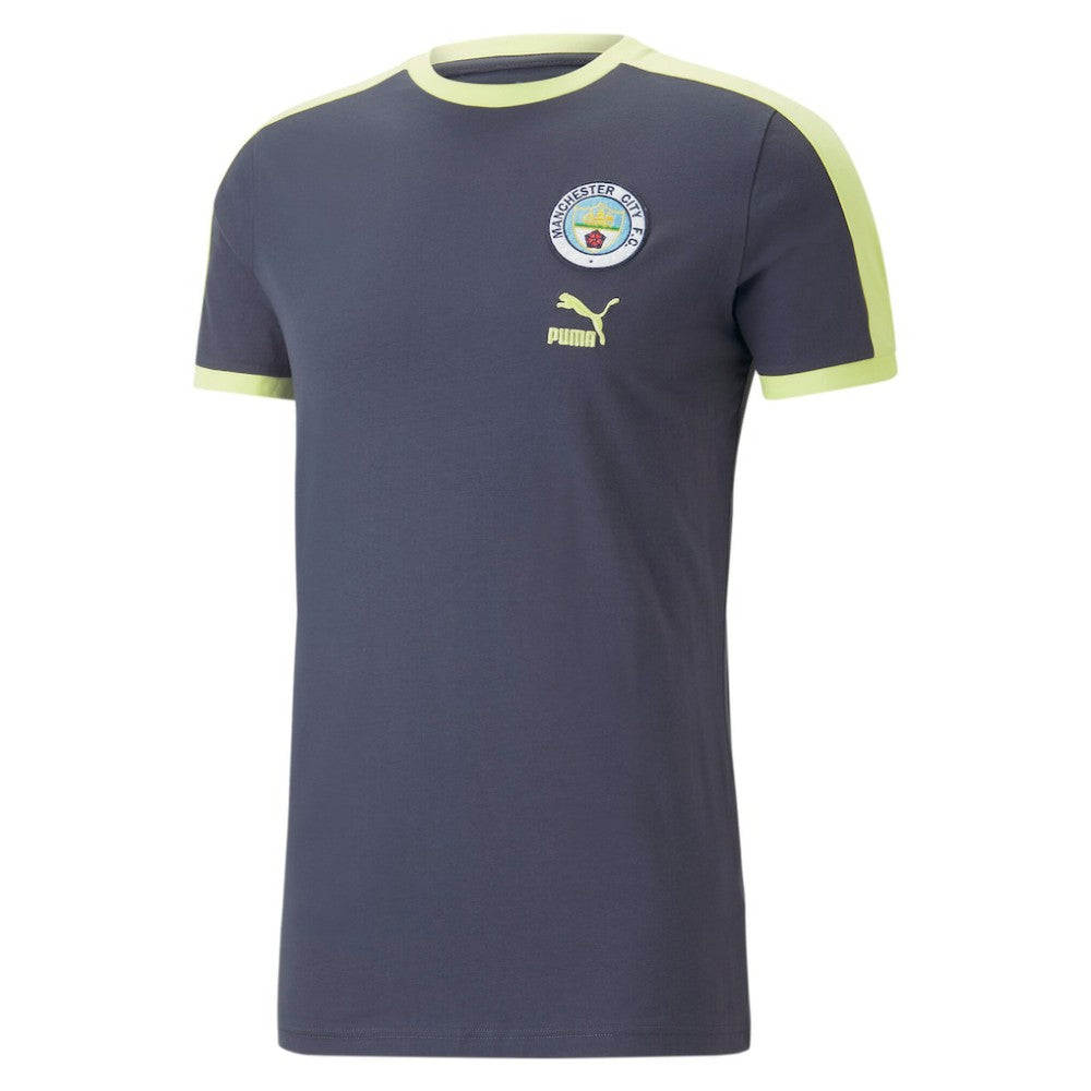 Puma Manchester City ftblHeritage T-Shirts - Navy