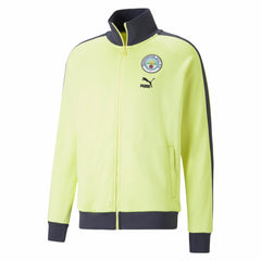 Puma Manchester City ftblHeritage T7 Raglan Full-Zip Track Jacket - Yellow