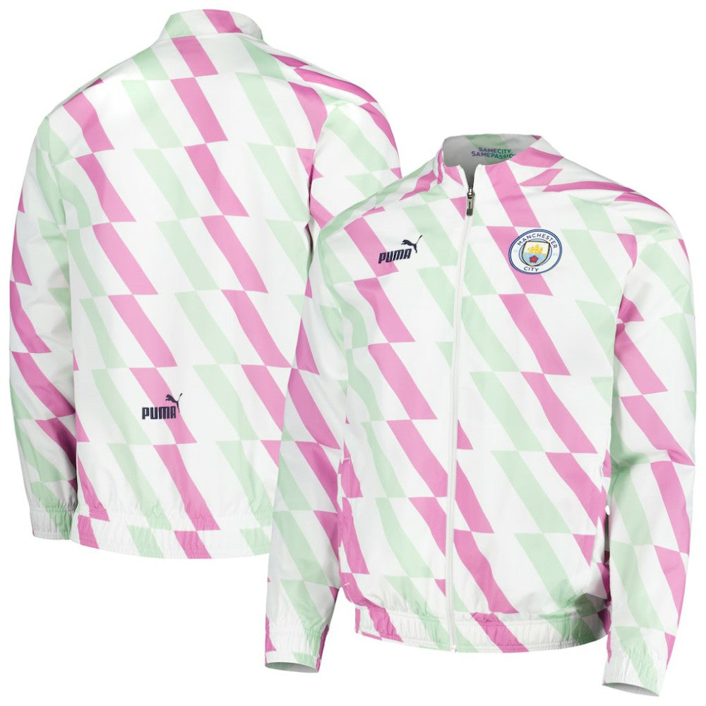 Puma Manchester City 2022/23 Pre-Match Full-Zip Jacket - White
