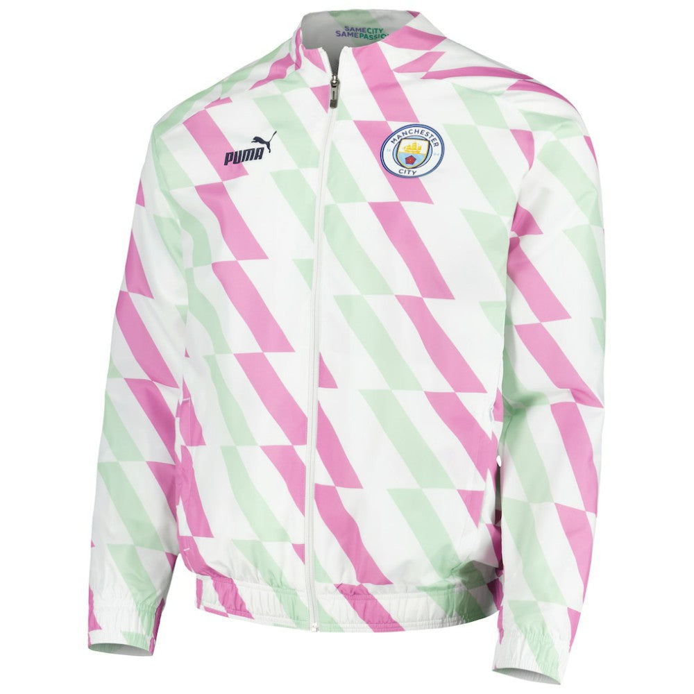 Puma Manchester City 2022/23 Pre-Match Full-Zip Jacket - White
