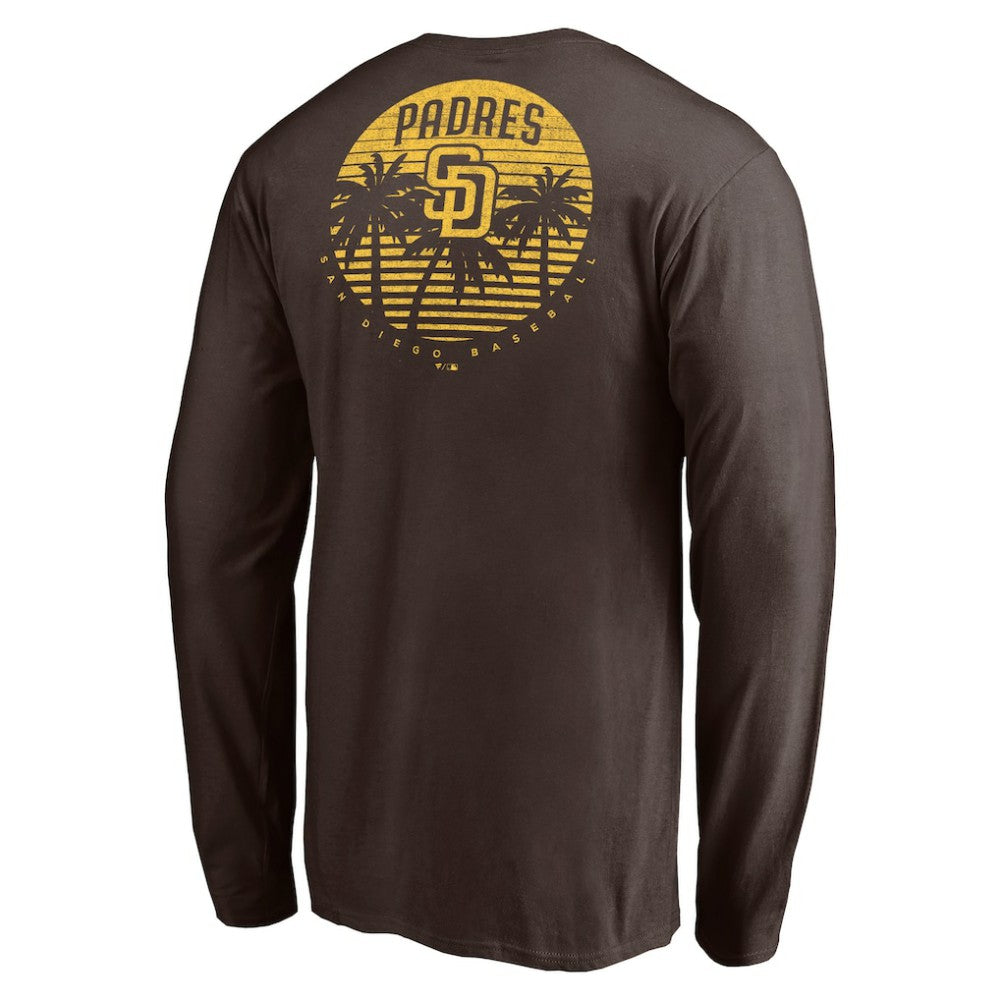 San Diego Padres Team Hometown Collection Palm Sunset Long Sleeve T-Shirt Clearance