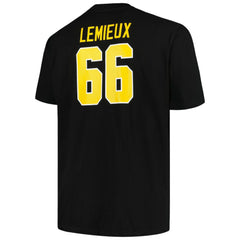 Mario Lemieux Pittsburgh Penguins Mitchell & Ness Big & Tall Name & Number T-Shirt Black