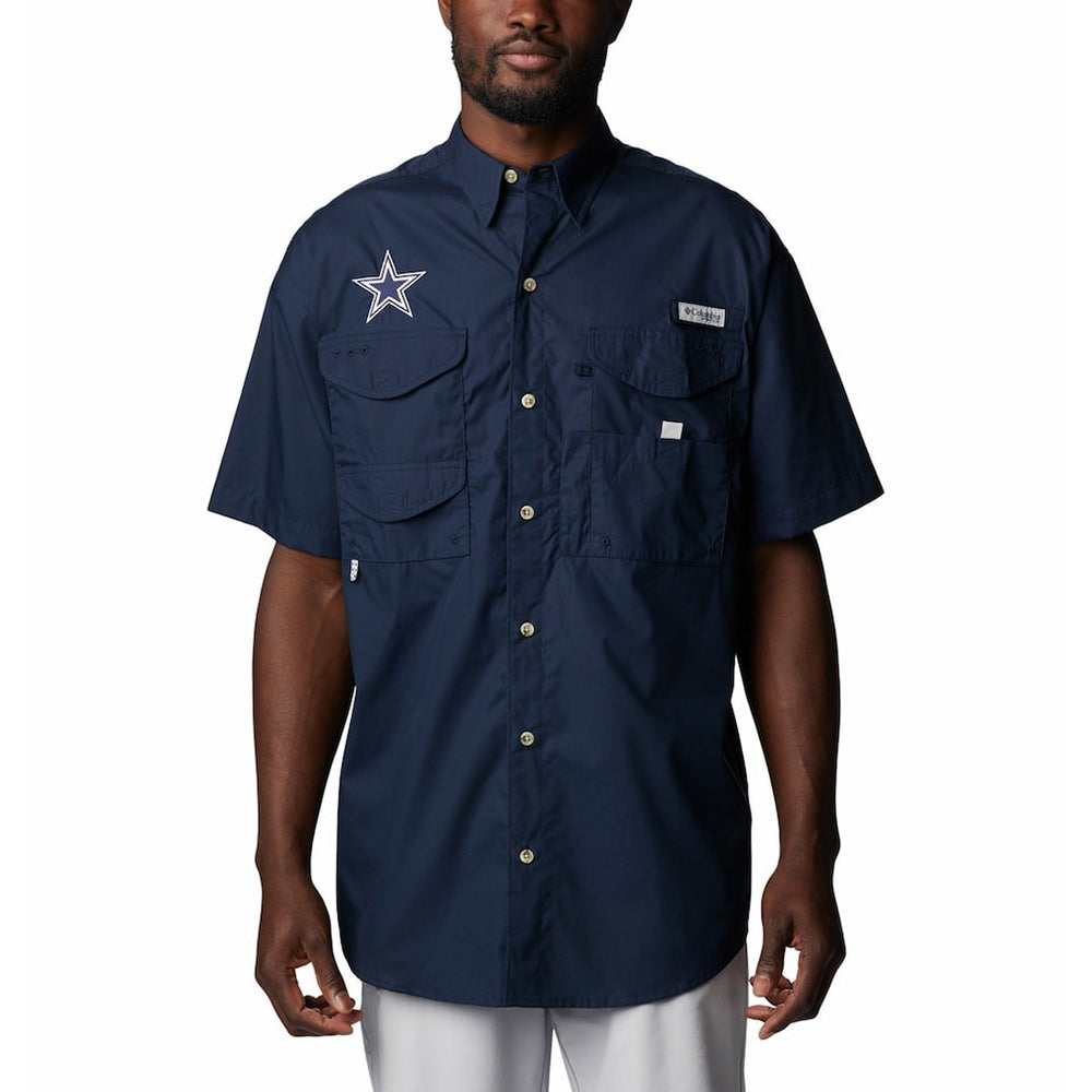 Dallas Cowboys Bonehead Team Button-Up Shirt Navy - Columbia