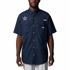 Dallas Cowboys Bonehead Team Button-Up Shirt Navy - Columbia