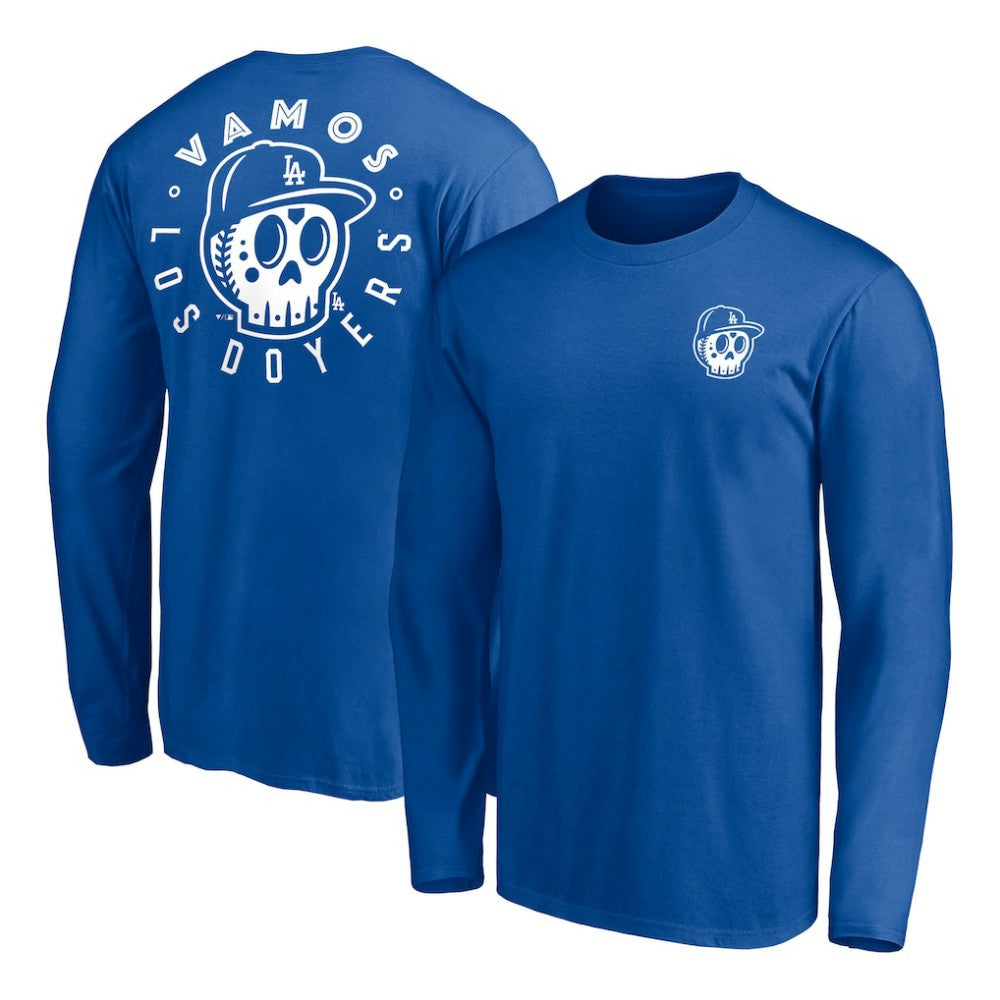 Los Angeles Dodgers Team Hometown Collection Sugar Skull Long Sleeve T-Shirt discount