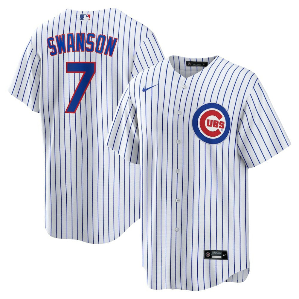 Dansby Swanson Chicago Cubs Nike Replica Player Jersey discount