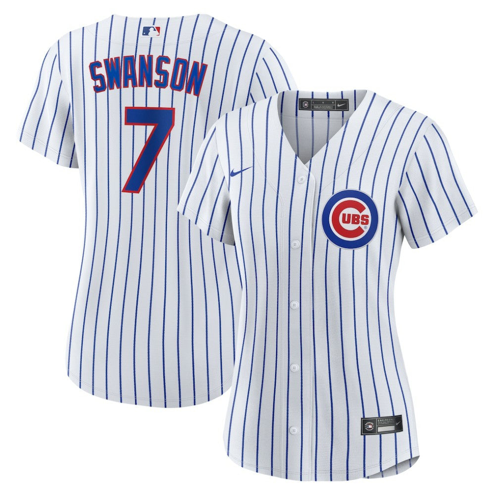 Dansby Swanson Chicago Cubs Nike Women's Home Replica Player Jersey On Sale