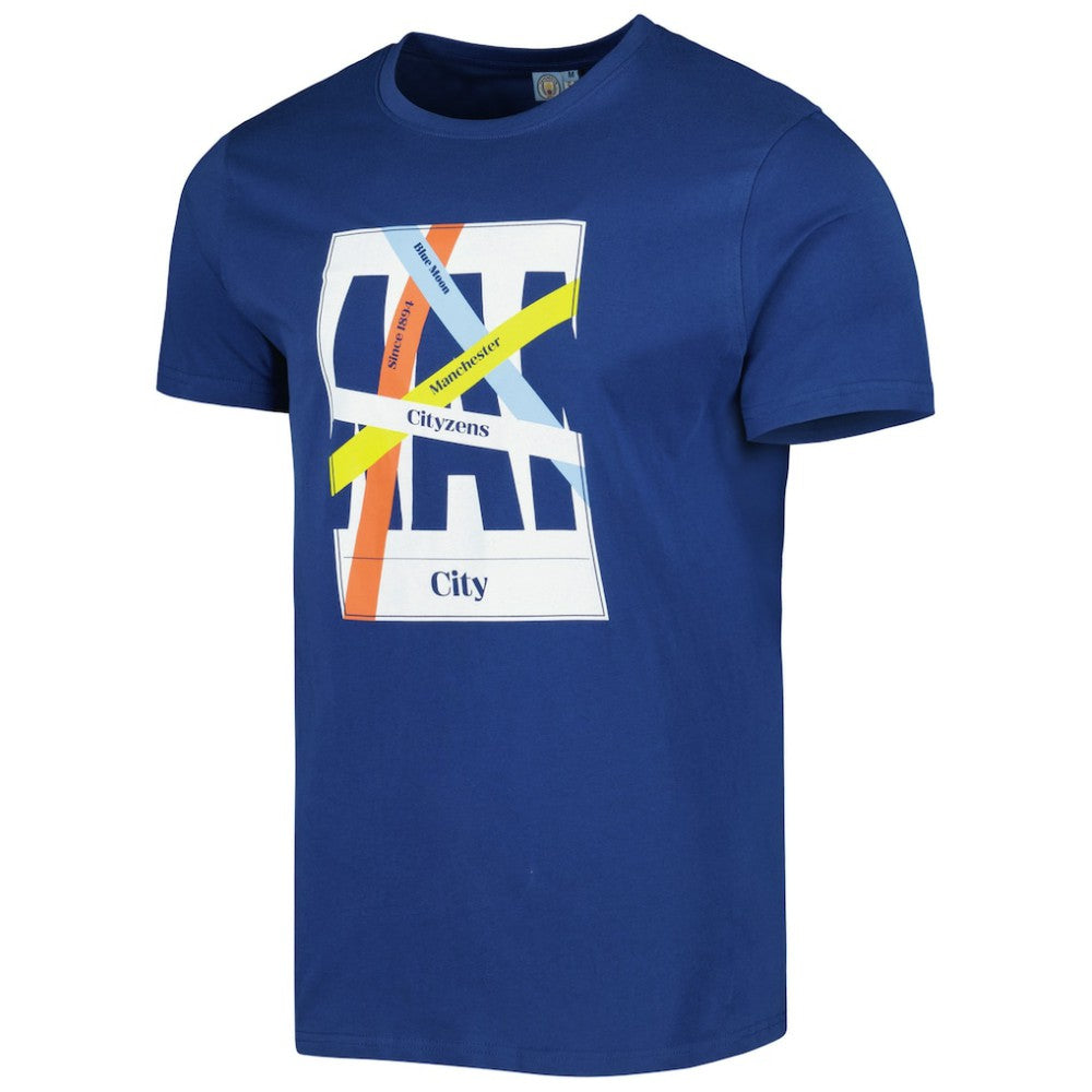 Manchester City Art T-Shirts - Blue