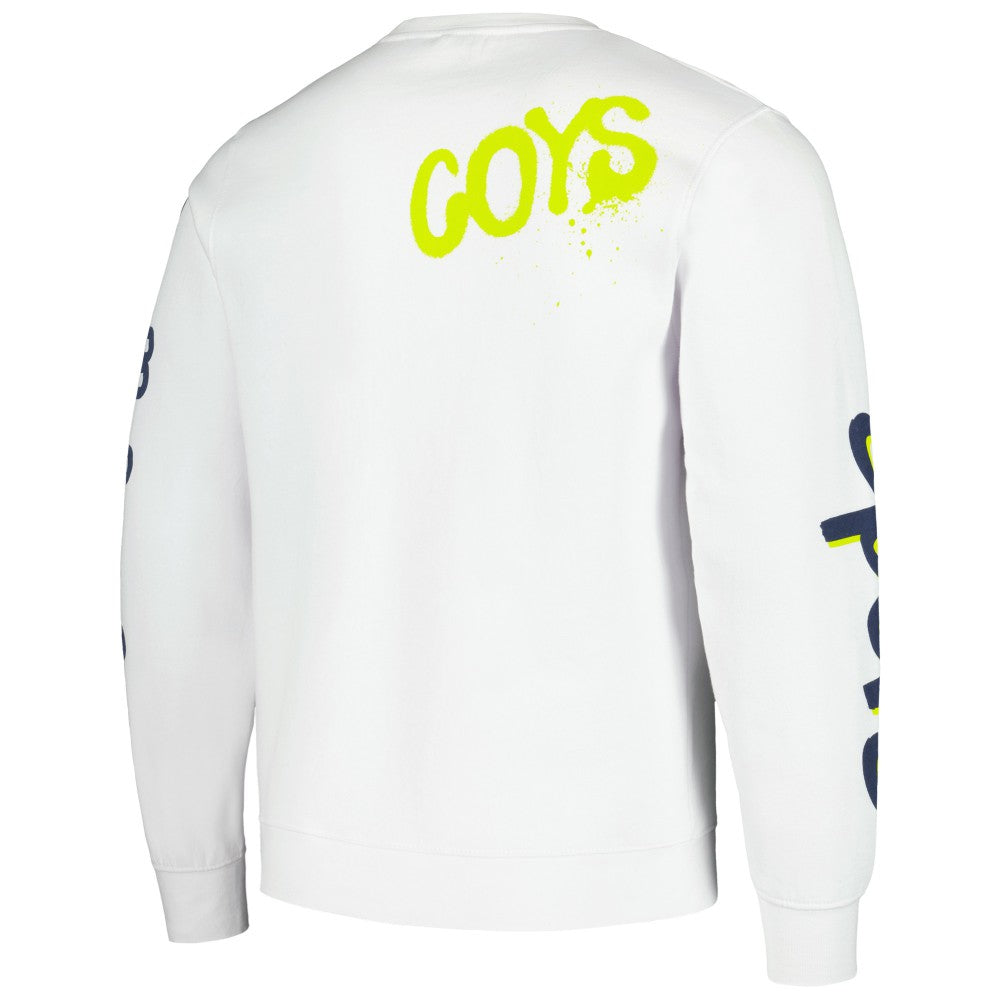 Tottenham Hotspur Graffiti Pullover Sweatshirt - White