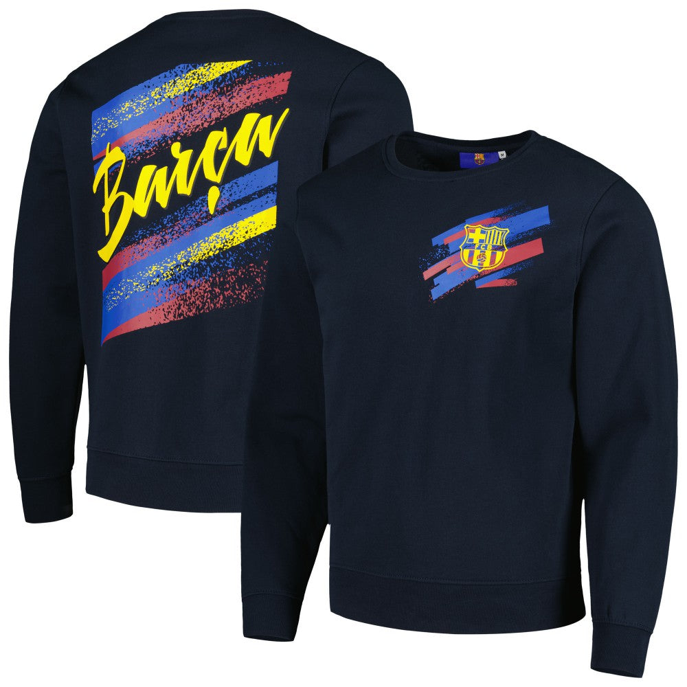 Barcelona Vintage Pullover Sweatshirt - Navy
