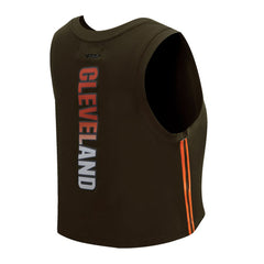 Cleveland Browns Pro Standard Women's Ombre Wordmark Classic Cropped Tank Top Brown - NFL