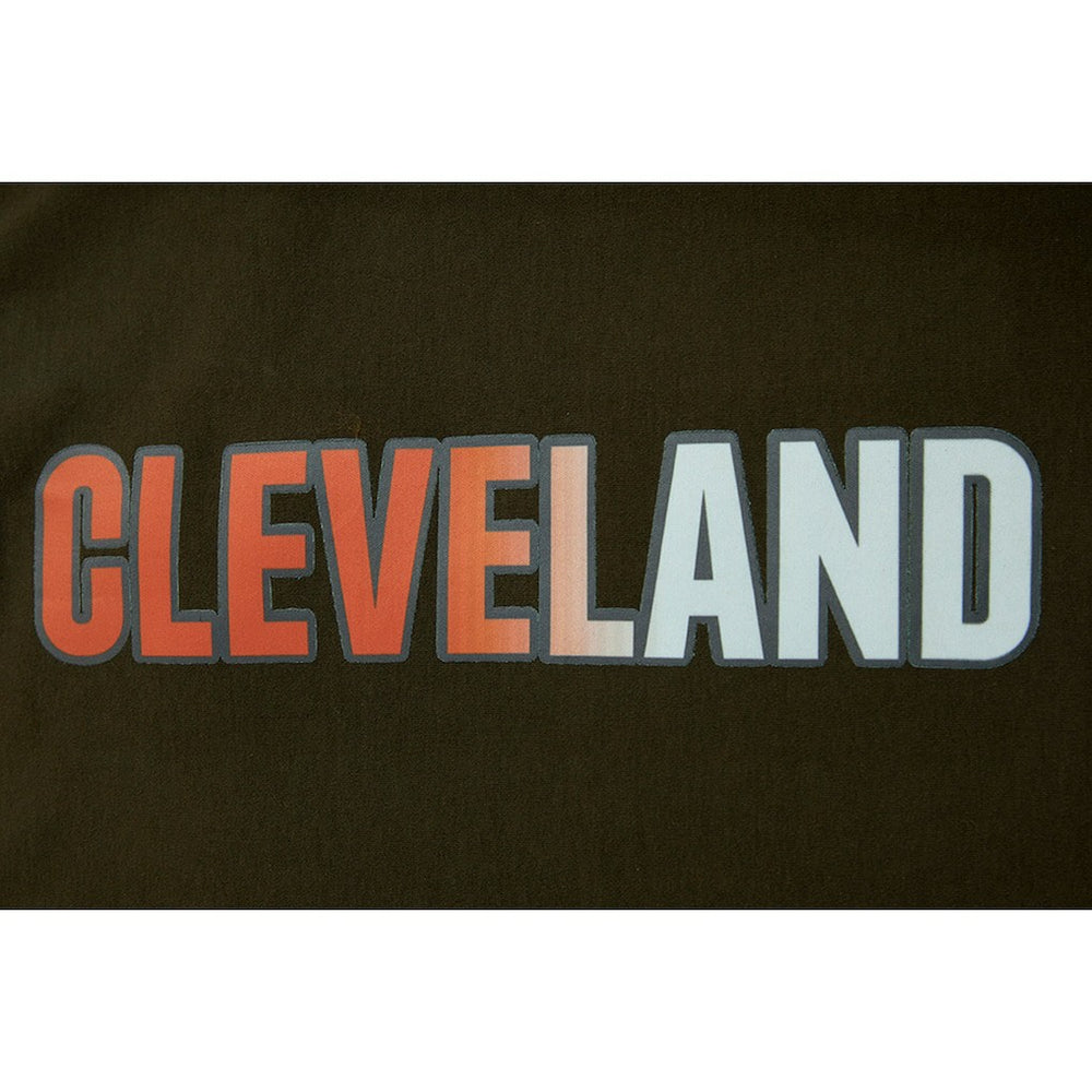 Cleveland Browns Pro Standard Women's Ombre Wordmark Classic Cropped Tank Top Brown - NFL